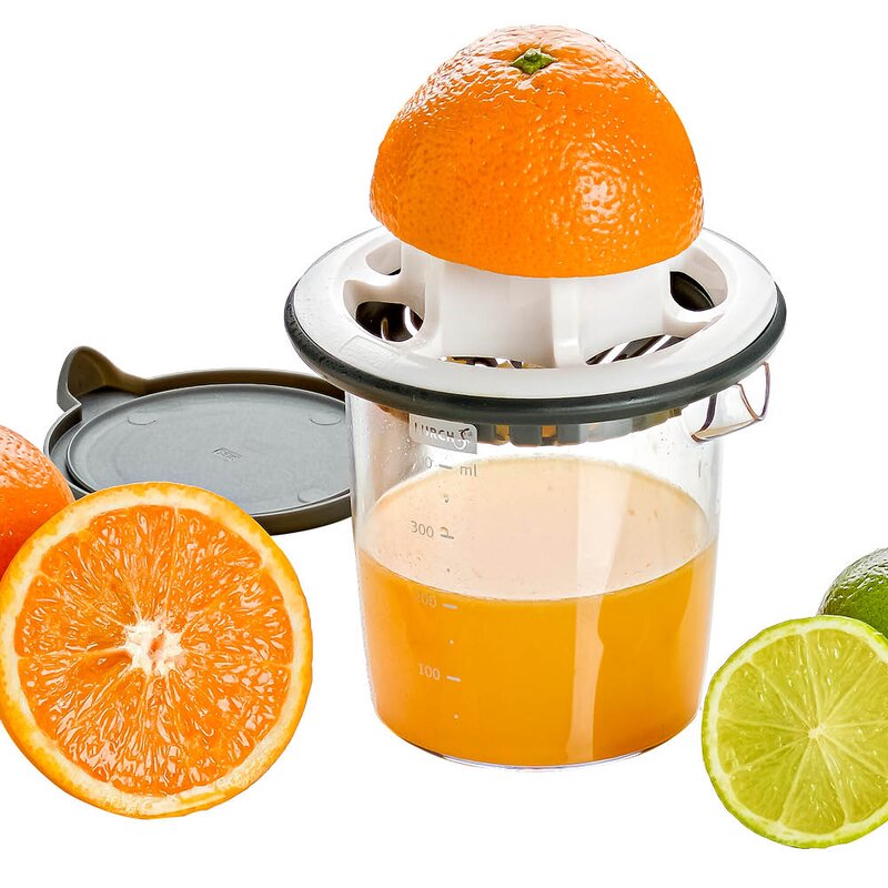 Lurch Citruspress med behållare 400 ml vit/grå/klar