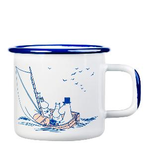 Muurla Mumin Emaljmugg Sailors 3,7 dl Vit