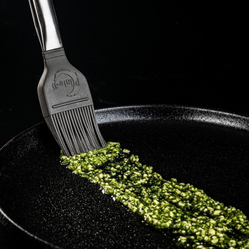 Plate It Dekorationspensel / Bakpensel 2 delar stål/grå