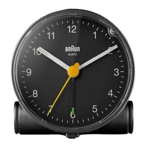 Braun Väckarklocka analog 6,9 cm svart