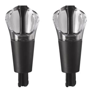 Vacu Vin Wine Server & Stopper 2-pack Svart