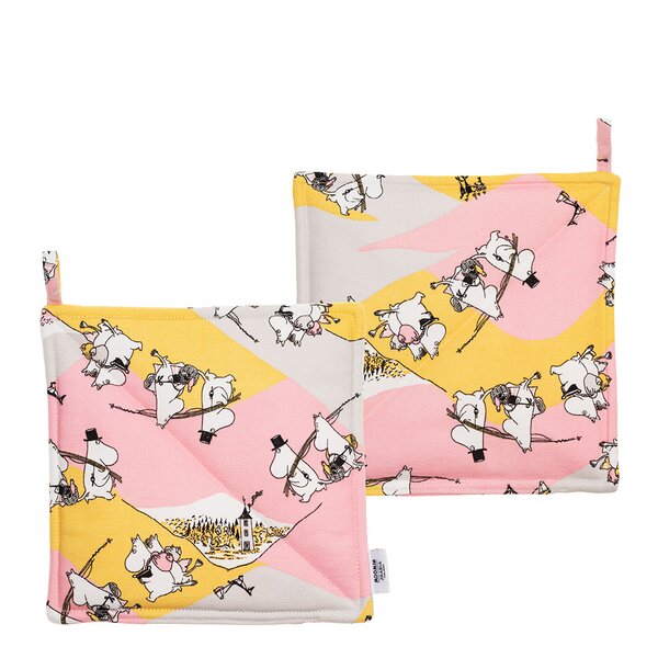 MoominArabia Mumin grytlapp set 22x22 cm 2-pack Familjemys