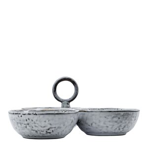 House Doctor Rustic serveringsskål 20 cm grå/blå