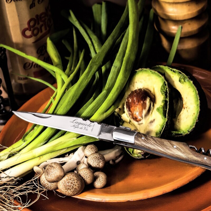 Laguiole Style de Vie Fickkniv med korkskruv Olive