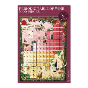 Water and Wines Vinpussel The Periodic Table of Wine 1000 bitar Rosa