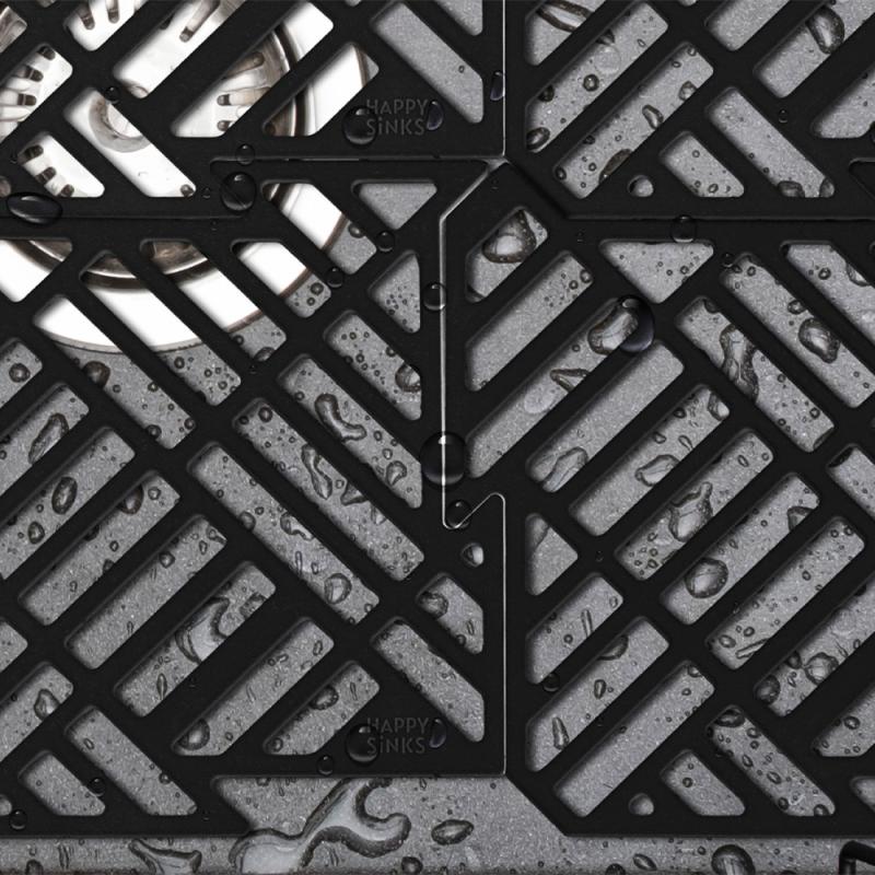 Happy Sinks Happy Diskho-skydd Puzzle 4 delar Svart