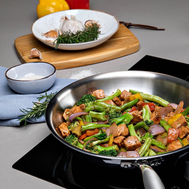 Tramontina Grano stekpanna 2 delar 25+30 cm stål