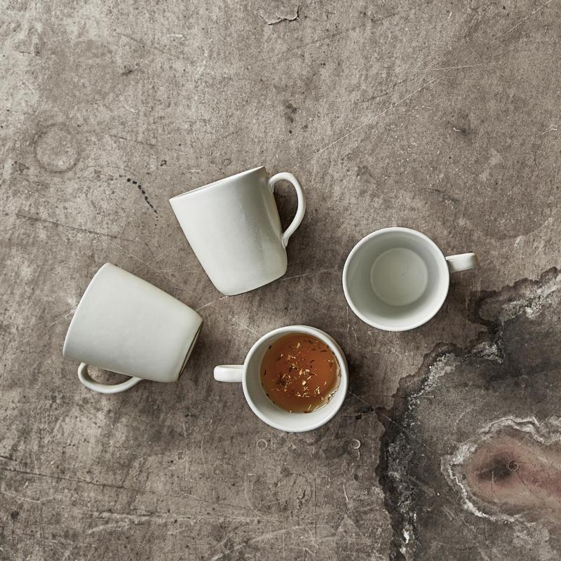 Aida Raw Crafted Arctic White Mugg 35 cl 4-pack