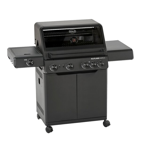 Rösle AllFlame Hero 4 gasolgrill 21000W svart