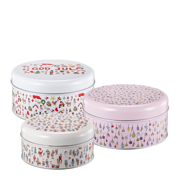 Modern House Anette Moi kaksburk 3-pack 17 + 20 + 22,5 cm Juledekor