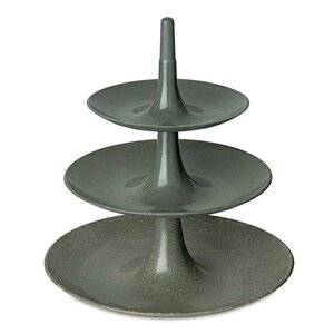 Koziol Babell L våningsfat 34 cm mörkgrå