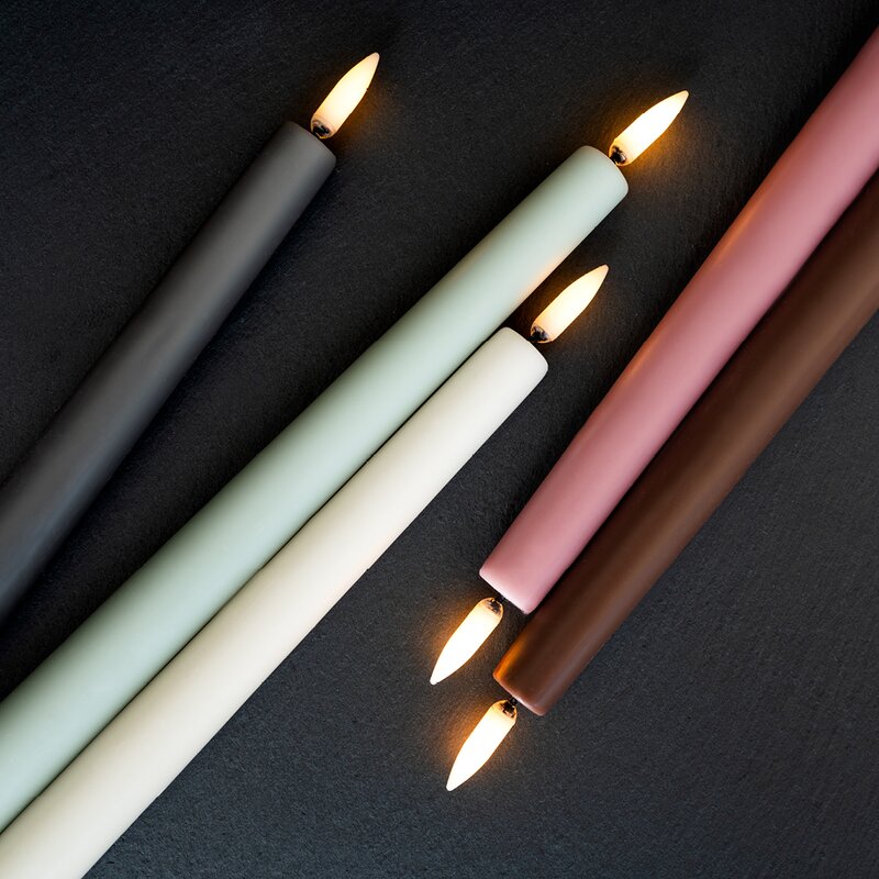 Uyuni Lighting Taper Candles kronljus 2,3x25 cm 2-pack svart