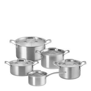 Le Creuset Essential 3-ply Stainless Steel kastrullset 5 delar