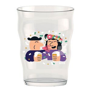 Holmegaard Mikkeller ölglas pint 2025 årsdag 40 cl klar