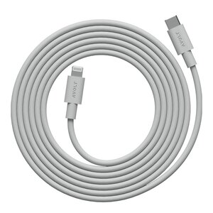 Avolt Cable 1 USB-C till Lightning kabel 2 m Gotland Grey