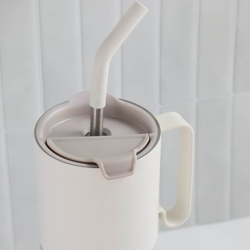 Klean Kanteen Rise Tumbler 77 cl med sugrörslock Barely Blue 