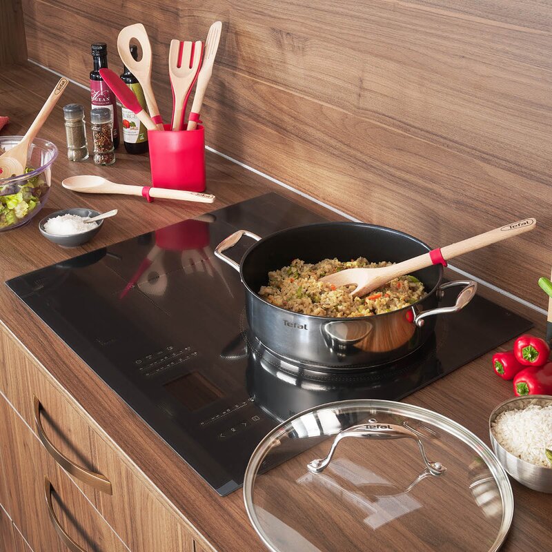 Tefal Ingenio Wood stekspade perforerad 33 cm