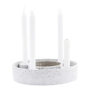 House Doctor The Ring ljusstake 26 cm ljusgrå