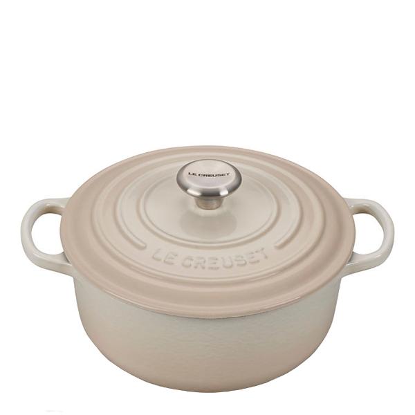 Le Creuset Signature gjutjärnsgryta rund 24 cm 4,2 L Meringue