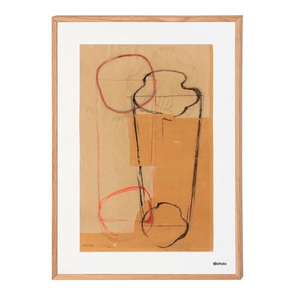 Aalto Affisch Skiss 50x70 cm Brun