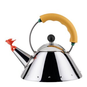 Alessi Kettle vattenkittel 1 L bird gul