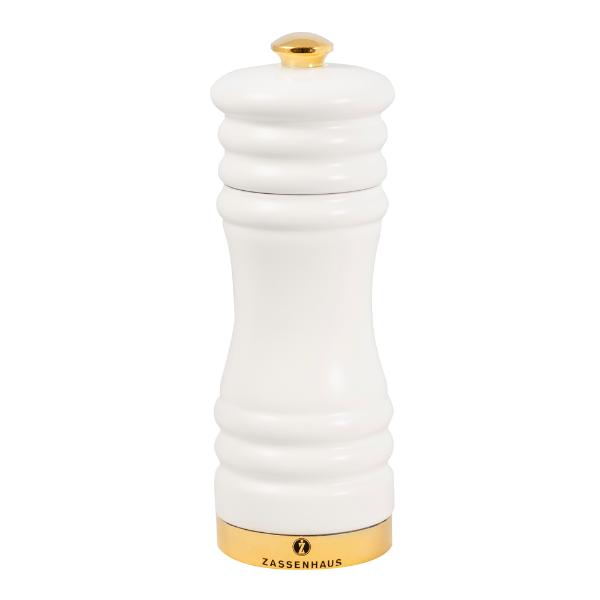 Zassenhaus München Pepparkvarn 15 cm Vit/Guld