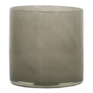 Tell Me More Lyric Ljuslykta Glas 10x10 cm Varm Grå