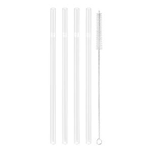 Zwilling Sorrento Glassugrör+Rengöringsborste 4-pack Transparent