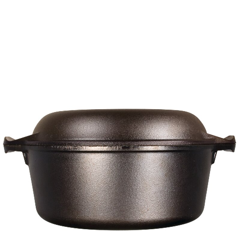 Lodge Cast Iron Classic Collection 2-i-1 gjutjärnsgryta och stekpanna 4,7 L / 26 cm