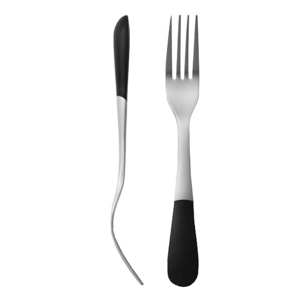 Stockholm Matgaffel 20 cm Rosfri/Svart