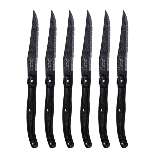 Laguiole Style de Vie Grillbestick kniv 23 cm 6-pack Stonewash