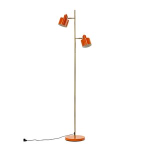 Dyberg Larsen Ocean golvlampa 160 cm orange/mässing