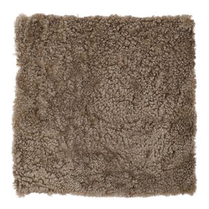 Natures Collection Sittdyna New Zealand fårskinn kort ull 40x40 cm sahara