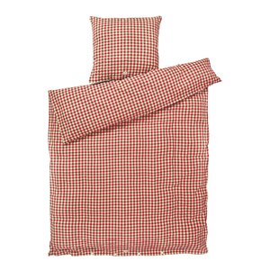 Juna Bæk&Bølge påslakanset 150x210 cm röd/gul
