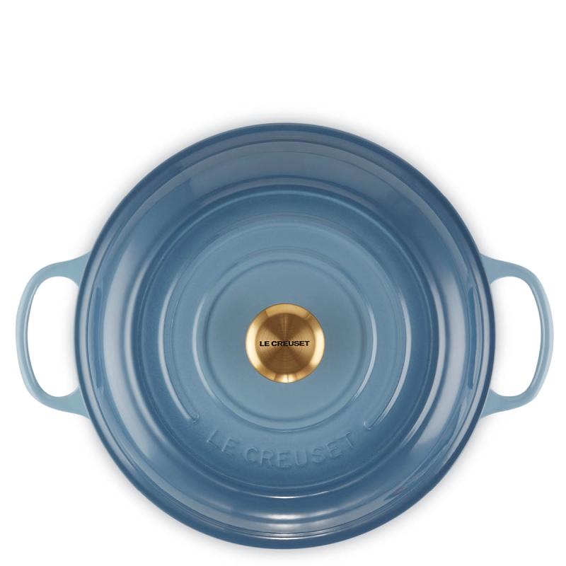 Le Creuset Signature buffétgryta gjutjärn 30 cm 3,5 L Chambray