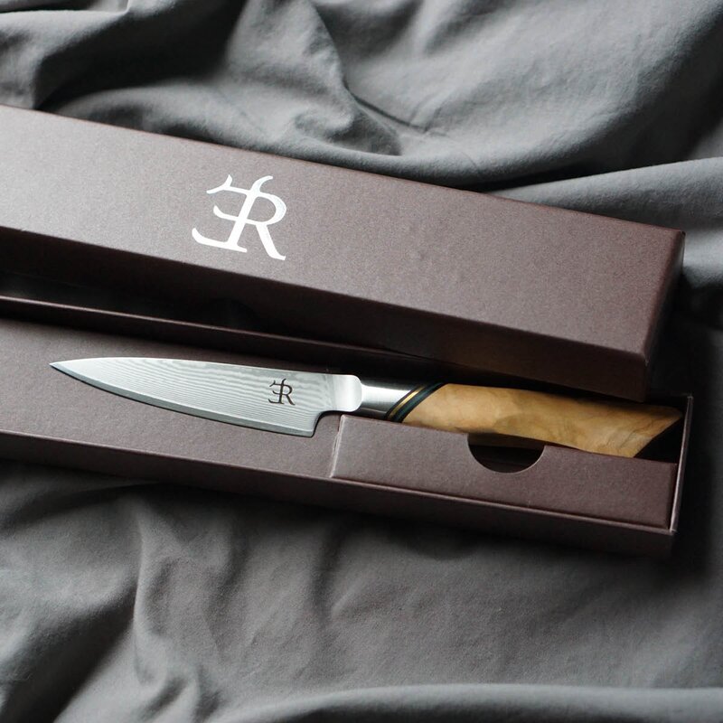 Ryda Knives A-73 skalkniv 9 cm olivträ/stål