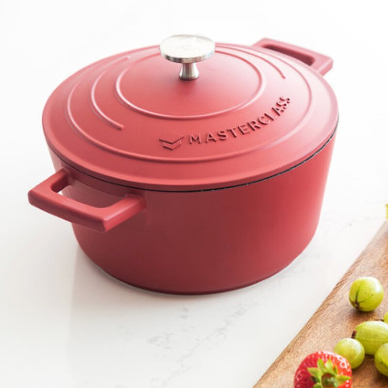 MasterClass, Cast Aluminium gryta 2,5 L röd - Kitch'n