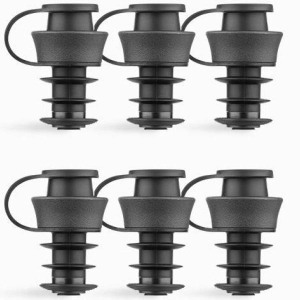 Pivot Förslutare till vinflaska 6-pack Svart