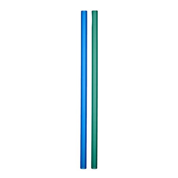 Kosta Boda Contrast Sugrör 20 cm 2-pack Blå/Grön
