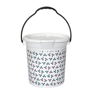 Marjukka Hink med lock 10 L Vit
