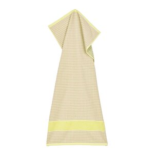 Juna Check handduk 50x100 cm gul/rosa