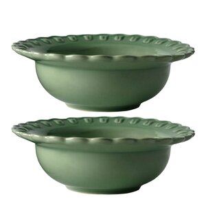 PotteryJo Tulipa djup tallrik 17 cm 2-pack verona green