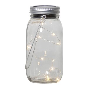 Star Trading Jamjar solcellslykta 479-16 18x8 cm klar