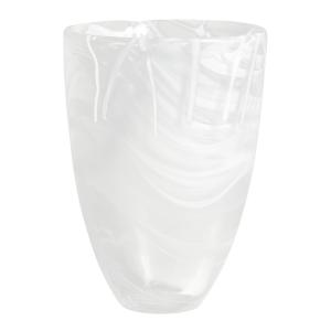 Kosta Boda Contrast Vas 20 cm vit/vit