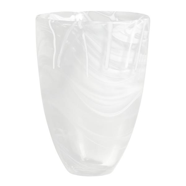Kosta Boda Contrast Vas 20 cm vit/vit