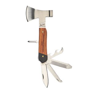 Gentlemen-s Hardware Multiverktyg 10-i-1 yxa med trähandtag