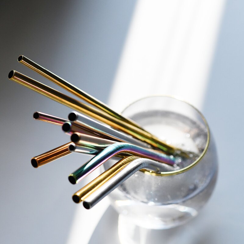 Modern House Sugrör I Stål xl Blank