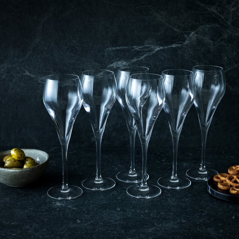 Stiernholm Bubbles champagneglas 16 cl 6-pack klar