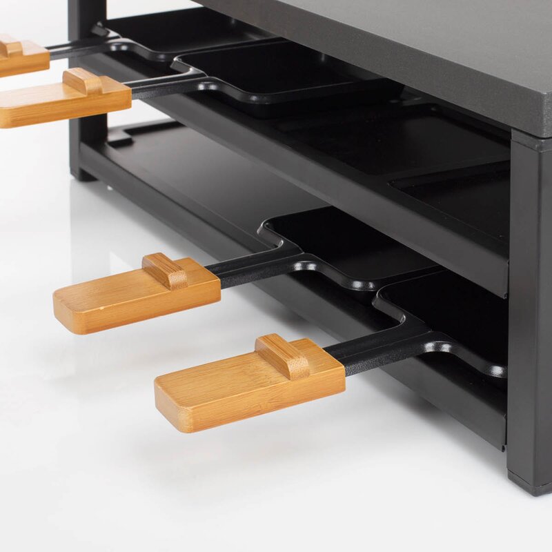 PRINCESS Raclette 162655 8 pers 44x25 cm 1300W bambu