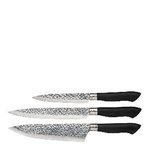Dorre Akira Knivset 3 delar Svart